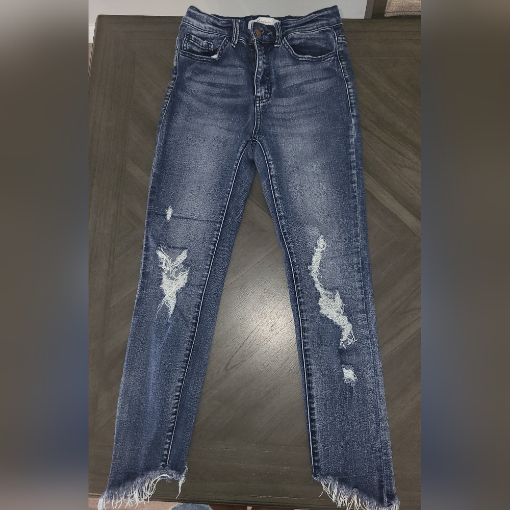 Girls Size 14 KanCan Cropped Skinny Jeans